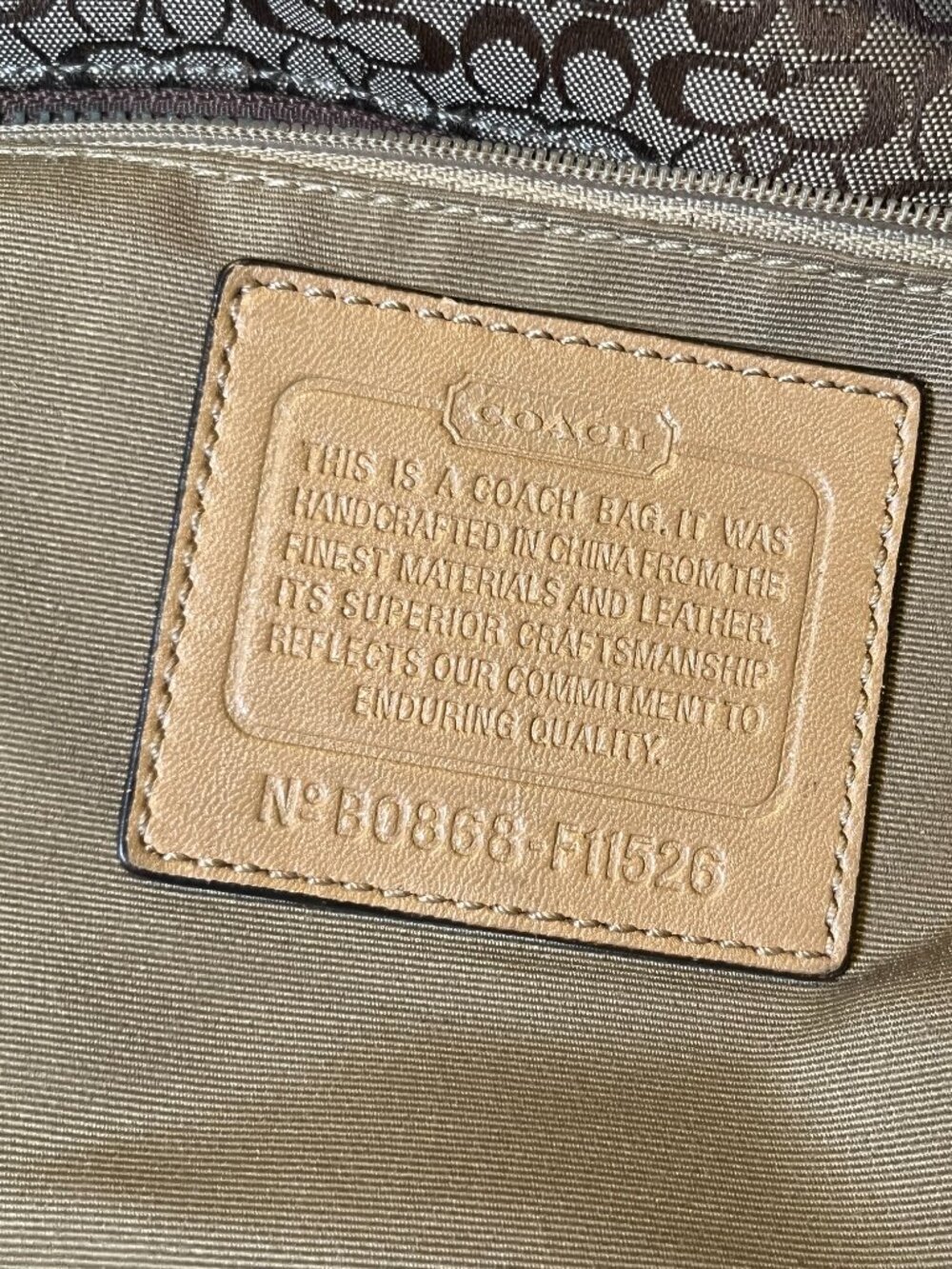 Coach Y2K Signature Gallery Turnlock Pockets Shoulder Bag F1526 + COA - Picture 14 of 15